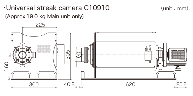 c10910 camera dimensional outline